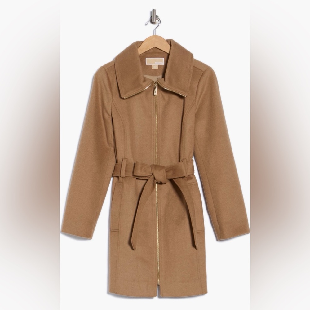 🎉HP🎉MK Full Zip Wool Blend Coat. Ladies XL - Picture 4 of 14